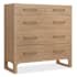 Hooker Furniture Banyon Bay 44" Wide 5 Drawer White Oak Storage Furniture Desert Oak / Brushed Brass