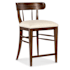 Hooker Furniture Archives 21" Wide Polyester Counter Stool Classic Walnut / Curate Wheat