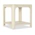 Hooker Furniture Archives 26" Square Raffia and Wood Table Flax / Raffia