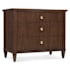 Hooker Furniture Archives 36" Wide Veneer Nightstand Classic Walnut / Satin Brass
