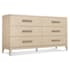 Hooker Furniture Westwood 66" Wide 6 Drawer Storage Furniture Polished Limestone / Plated Radiance