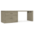 Hooker Furniture 84" Wood Veneer 2 Drawer Writing Desk Medium Wood