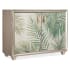 Hooker Furniture Melange 46" Wide Silver Leaf Accent Cabinet Gold