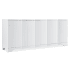 Hooker Furniture Melange 80" Wide 4 Door 1 Drawer Media Cabinet White Plaster / Light Blue
