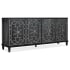 Hooker Furniture Melange 82" Wide 2 Drawer Wood Veneer Accent Cabinet Black