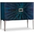 Hooker Furniture Cosmic 36" Wide 2 Drawer Maple and Walnut Accent Cabinet with Self Close Blue