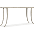 Hooker Furniture Sabre 14" Wide Marble Top Metal Console Table Silver