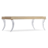 Hooker Furniture Melange 48" Wide Tempered Glass Top Coffee Table Champagne / Clear