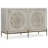 Hooker Furniture Delilah 58" Wide 2 Shelf Oak and Poplar Wood Accent Cabinet from the Melange Collection Cream