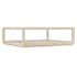 Hooker Furniture Nouveau Chic 52" Wide Wood Top Oak and Tempered Glass Table Sandstone