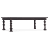 Hooker Furniture Big Sky 34" Wide Solid Wood Edged Top Coffee Table Charred Timber