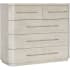 Hooker Furniture Modern Mood 50" Wide 5 Drawer Oak Dresser with Self Close Diamond