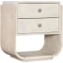 Hooker Furniture Modern Mood 28" Wide Oak and Metal Nightstand with Self Closing Drawers Diamond