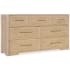 Hooker Furniture Retreat 70" Wide 7 Drawer Wood Dresser with Self Close Dune