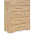 Hooker Furniture Retreat 44" Wide 5 Drawer Wood Dresser with Self Close Dune