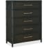 Hooker Furniture Retreat 44" Wide 5 Drawer Wood Dresser with Self Close Black Sand