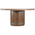 Hooker Furniture Vineyard Row 62" Diameter Resin, Veneer, and Wood Table Sonoma / Napa / Rustic Hammered Metal