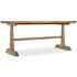 Hooker Furniture Vineyard Row 84" Wide Wood and Veneer Table with Travertine Tops Sonoma / Travertine Stone
