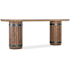 Hooker Furniture Vineyard Row 86" Wide Wood and Resin Table Sonoma / Napa / Rustic Hammered Metal