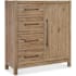 Hooker Furniture Vineyard Row 50" Wide 5 Drawer Cedar and White Oak Accent Cabinet with Self-Closing Drawers Sonoma / Rustic Hammered Metal