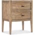 Hooker Furniture Vineyard Row 26" Wide Hickory and White Oak Wood Nightstand with Self-Closing Drawers Sonoma / Rustic Hammered Metal