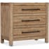 Hooker Furniture Vineyard Row 34" Wide Hickory and White Oak Wood Nightstand with Removable Felt Liner Sonoma / Rustic Hammered Metal