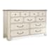 Hooker Furniture Americana 68" Wide 11 Drawer Cedar and Oak Dresser Daisy / Honey