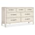 Hooker Furniture Americana 68" Wide 7 Drawer Cedar and Oak Dresser Daisy / Antique Bronze