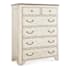 Hooker Furniture Americana 46" Wide 6 Drawer Oak Dresser Daisy / Antique Bronze