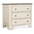 Hooker Furniture Americana 34" Wide 3 Drawer Oak Nightstand Daisy / Honey / Antique Bronze