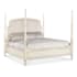 Hooker Furniture Americana King Oak Upholstered Poster Bed Frame Daisy
