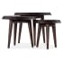 Hooker Furniture Commerce and Market Three Piece Mango Nesting Accent Table Set Natural Dark