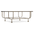 Hooker Furniture Commerce and Market 39" Square Iron and Tempered Glass Coffee Table Bronze