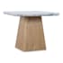 Hooker Furniture Commerce and Market 24" Wide Oak, Quartz, and Veneer Table Natural Oak / Quartz Stone