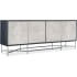 Hooker Furniture Fine Lines 80" Wide Mango Accent Cabinet with Soft Close Black