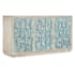 Hooker Furniture Commerce and Market 64" Wide Oak Accent Cabinet White / Blue