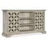 Hooker Furniture Commerce and Market 68" Wide Oak Accent Cabinet Light Gray