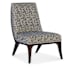 Hooker Furniture Bella 26" Wide Fabric Accent Chair Caviar / Merrimac Ebony