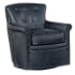 Hooker Furniture CC 29" Wide Leather Accent Chair Oste River Deep Ocean