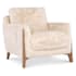 Hooker Furniture Cynthia 37" Wide Fabric Accent Chair Yakety Yak Sand / Light Wood