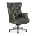Hooker Furniture Brinley 27" Wide Leather Executive Swivel Office Chair Bellaire Graige / Metal