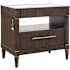 Hooker Furniture Asher Park 32" Wide 1 Drawer Eucalyptus Wood Nightstand Piano Brown
