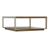 Hooker Furniture Hammon 42" Wide Square Metal, White Oak Coffee Table Medium Oak / Champagne
