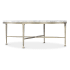 Hooker Furniture Jules 42" Diameter Marble Top Iron Coffee Table Marble / White / Gray / Gold