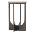 Hooker Furniture Lynx 16" Diameter Marble Top Metal Accent Table Dark Bronze