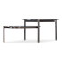 Hooker Furniture Grayson 50" Wide Glass Top Metal Coffee Table Black Metal