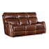 Hooker Furniture Harlan 77" Wide Leather Sofa Carrington Walnut