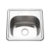 Houzer Hospitality 15" Drop In Single Basin Stainless Steel Bar Sink Stainless Steel