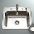 Houzer-2522-9BS-Installed Downward Front Angle with Soap Dispenser