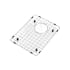 Houzer Bottom Grid 11-1/2" L x 15-1/2" W Stainless Steel Basin Rack Stainless Steel